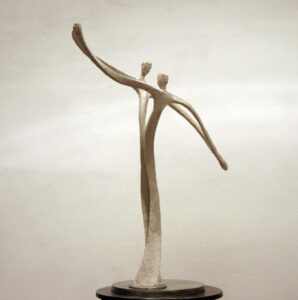 Anna und Albert, 2005, 277 cm Gelbholzbaum